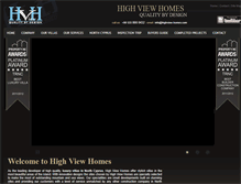 Tablet Screenshot of highview-homes.com